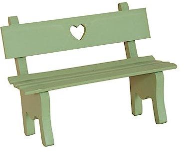 VANZACK Miniatur-holzbank Für Garten-deko Verandastuhlfigur Aus Holz Miniatur-gartenbank Für Heimdekoration Dekorative Gartenbank Für Puppenhaus Miniatur-verandastuhl Für Landschaftsorname