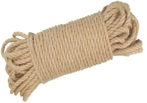MYXJX twine, Jute Twine Rope 5mm Cat Sisal Rope Rope Jute String Strong Hemp Rope Cord Garden Rope For DIY Arts Crafts(5MM 80M)