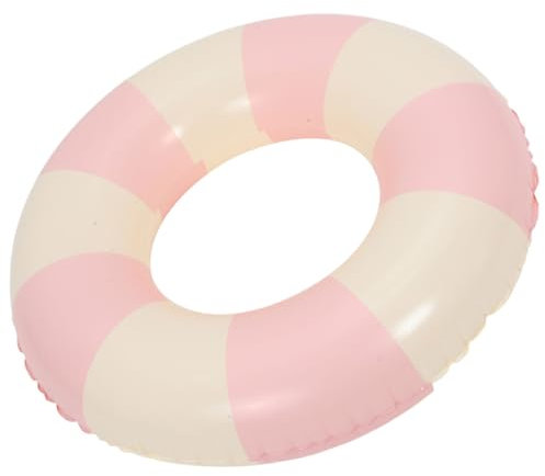 Mipcase Bouée Gonflable Rayée PVC Flottant pour Piscine pour Facile à Gonfler