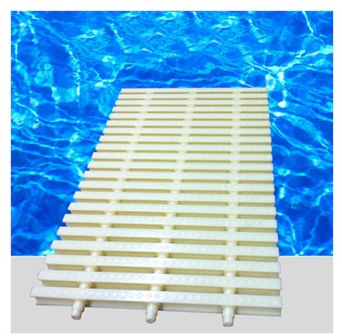 KKJPL Rejilla De Desagüe For Piscina, Rejilla De Alcantarillado Empalmada, Cubierta De Drenaje De Piso For Rejilla De Desbordamiento Interior/Exterior(White,30x100CM/20pieces)