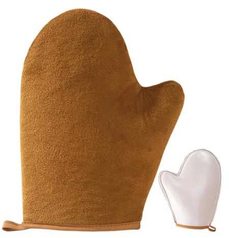 Selbstbräunungs-Applikator – Bronzing-Handschuhe, wiederverwendbar, Sonnenhandschuhe ohne, für Körperlotionen, Öle und Cr