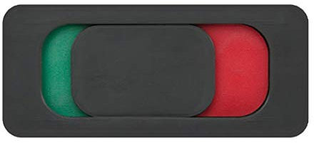 MINI-Frei-Besetzt-Frei-Belegt-Anzeige mit Schieber rot/grün-Türschild-nur 80 x 35 mm klein-selbstklebend-Toilettenschild-Büroschild-Hinweisschild