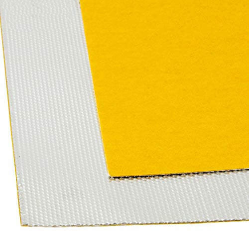 DL-Racing 50x50cm Alu-Fiberglas Hitzeschutzmatte selbstklebend Isoliermatte Hitzeschutzfolie | 0,65mm
