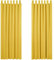 Deconovo Blickdichte Gardinen Lärmschutzvorhang Schlaufen Thermo Vorhang Winter, 220x140 cm(HöhexBreite), Senfgelb, 2er Set