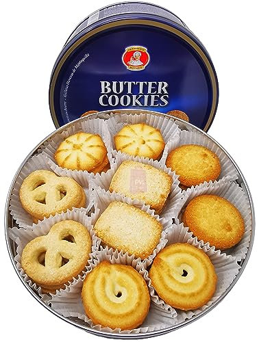The Original Danish Recipe Butter Cookies Assortment 454g (16 Ounce)