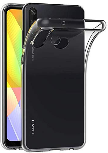 Verco Handyhülle für Huawei Y6p Case, Handy Cover für Huawei Y6p Hülle Transparent Dünn Klar Silikon, durchsichtig