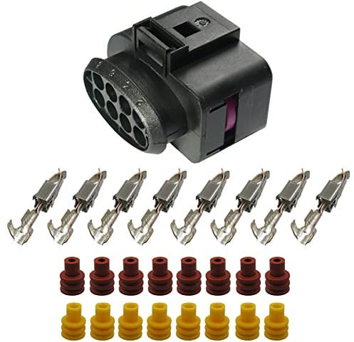 Stecker kompatibel zu VW, Audi, SEAT, Skoda 8D0973734 8D0 973 834 Multi Reparatursatz 8-pol. 1,00-2,50² Hauptscheinwerfer