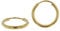 trendor Damen Ohrringe Gold 333 / 8K Creolen Breite 2 mm Ø 15 mm 51168