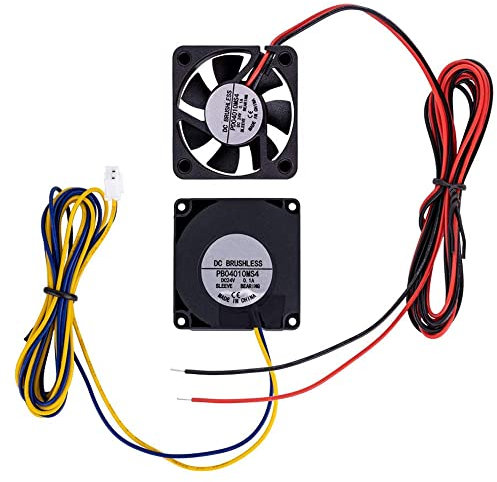MMOBIEL Ventilador 2 en 1 silencioso para extrusora, ventilador de extremo caliente y turboventilador de enfriamiento de 24 V CC 40x40x10mm Compatible con impresoras 3D Creality Ender 3/Pro/V2