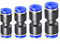 ERGAOBOY 40 Stk 4mm 6mm 8mm 10mm Rohr OD premere per connettersi Kit di montaggio, gerODe pneumatische Steckverbinder (PU4 PU6 PU8 PU10)