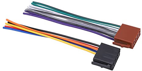 Adaptateur de Harnais ISO, Yctze 2 Pièces/ensemble Connecteur D'adaptateur Stéréo de Voiture en Métal ABS Prise ISO Radio Remplacement pour C230 2000