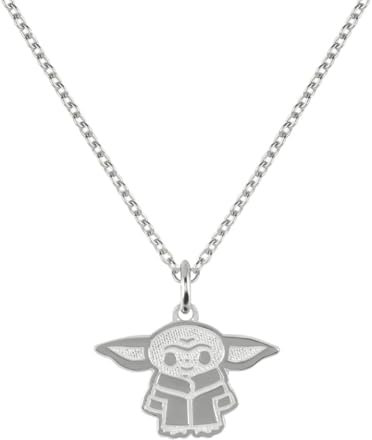 Star Wars The Mandalorian - Grogu Frauen Halskette silberfarben