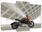 Harley Davidson Motorrad Nr. H5081M_PC3C Wandbild auf Leinwand, 120 x 80 cm