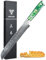 SANMUZUO Brotmesser mit Wellenschliff, Damastmesser 20 cm Klinge - Damaskus Stahl Küchenmesser mit Harzgriff - Xuan Serie(Smaragd Grün)