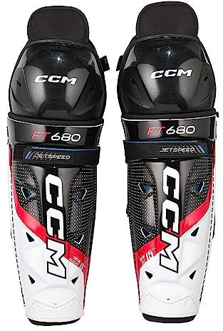 CCM Jetspeed FT680 Eishockey Schienbeinschoner, Junior (Größe: 12)