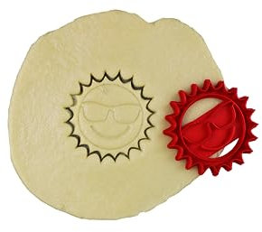3DKOUPE - Emporte-pièce Soleil - Thème Plage et vacances - Couleur au choix - Conçu et fabriqué en Europe
