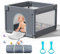 HEIZO Kleiner Laufstall Baby 90x90cm, Laufgitter Baby Kinderlaufstall mit Sicherheitstür, Atmungsaktivem Netz und Rutschfeste Saugnäpfen für Baby & Kleinkinder Indoor Outdoor