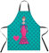 IllustrArte Kochschürzen mit Flamingo-Design, waschbar und bequem., grün, One size