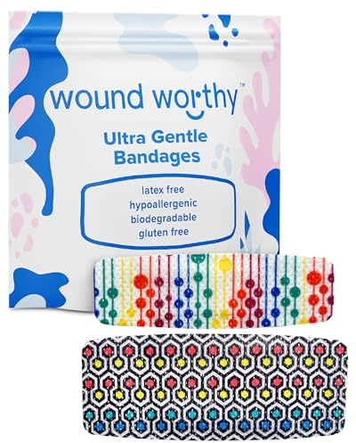 Sårvärda prismatiska ultramjuka bandage – avancerad läkning med kantad skumklädsel, ultra-skonsamt lim – perfekt för sår, sängsår – blandade storlekar och färger