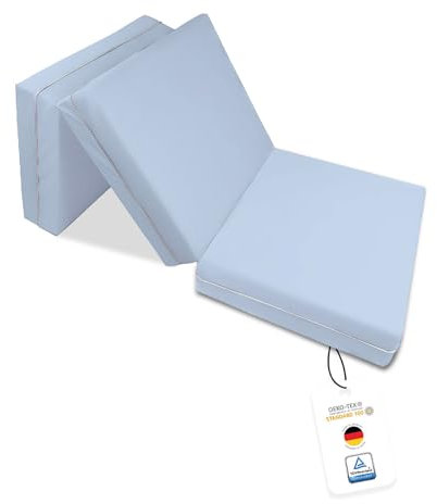 Joyfill Klappmatratze - die Beste Faltmatratze aus Qualitätsschaumstoff (503 HELLBLAU)