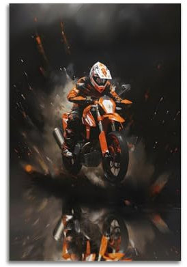 HAYZE Motorrad Rennrad für KTM 690 SMC R Kunstwerk Poster Dekorative Leinwand Wand & Kunst Poster Malerei 12x18inch(30x45cm)