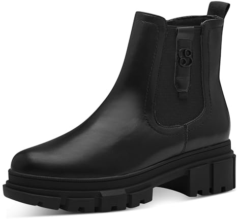 s.Oliver 5-5-25402-41-0A1 Damen Chelsea Boot Synthetik schwarz