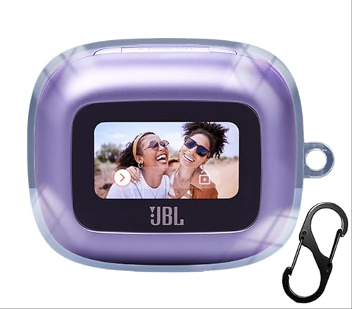 GIOPUEY Transparent Hülle Kompatibel mit JBL Live Flex 3 und Live Buds 3, TPU Stoßfeste Schutzhülle, Ultradünn, Kein Geruch, Silikon-Transparent