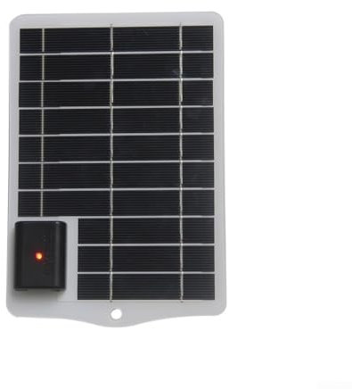 USB-Solarpanel, 5 W, 5 V, Solar-Ladegerät, schnelles Aufladen, polykristalline Solarzellen für Handy, Powerbank, Camping, Wandern (weiß)
