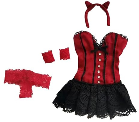 perfk 1/6 weibliche Figur Kleiderset, Kostüm, Puppenkleid, handgemachte Actionfiguren-Kleidung für 12'' Actionfiguren-Zubehör