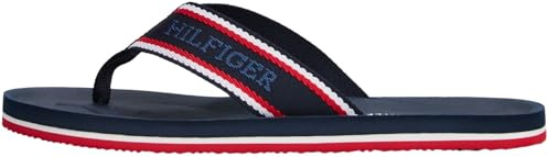 Tommy Hilfiger Herren Flip Flops Comfort Beach Sandal mit Logo