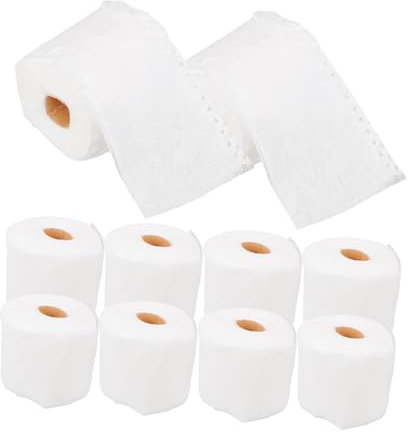 ibasenice Realistic Dollhouse Bathroom Sink Set Miniature Toilet Paper Rolls Ideal for Landscape Photography Decor