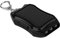 BOBASH Solar Power Bank Keychain 1200mAh Solar Charger Keychain with 3 LED Mini Portable Solar Panel Charger Camping Survival Emergency Gear for Cellphone MP3 Player Tablet(black)