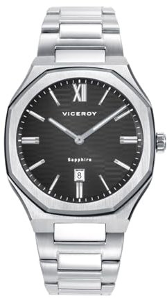 Viceroy Reloj Hombre Laura Escanes, Bisel IP Negro, Cristal Zafiro, Ref. 45009-53