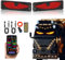 2pcs Luces led para camión y coche, gran pantalla flexible led programable para coche, Ojos LED Para Parabrisas de automóviles y camiones 12x60cm