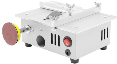 Tischsäge Multifunktion Tischsäge mit 96 W Motor und 4 Sägeblättern für Modellbau und Heimwerker für Präzise Arbeiten und kreative Projekte