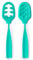 ALONSA® 2 Unidades Cucharas Aprendizaje Bebé de Silicona Seguras | Precuchara BLW para Bebés de 6-18 Meses | Cucharas Bebé Aprendizaje | Introducción de Alimentos | Alivio de Encías