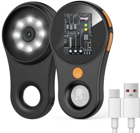 Digital Mikroskope, Handheld Mikroskop für Kinder, 2,0 IPS-Bildschirm Taschenmikroskop mit 500X Vergrößerung LED Leuchte Wiederaufladbares für Wartung Schweißen Forschung