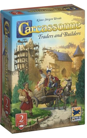 Hans im Gluck | Carcassonne: Traders & Builders Expansion 2 Refresh | Board Game Expansion | Ages 7+ | 2-5 Players | 45 Minutes Playing Time