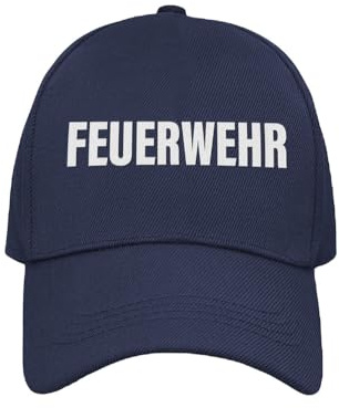 PartyMagix Basecap Mütze – Polizei, Feuerwehr, Security & Ordner – Trucker-Cap in Rot, Navy & Schwarz – verstellbare Kappe für Herren & Damen – Arbeitskleidung & Team Cap