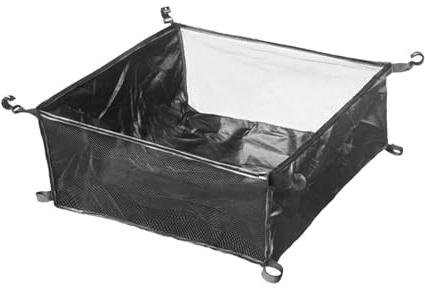 Aufbewahrungstasche unter dem Tisch, faltbarer Netzkorb-Organizer, leichtes Outdoor-Nutznetz, kompakte Picknickausrüstung, langlebiges Camping-Zubehör für Zelt, Kochen, Küche, Grillen, Wandern