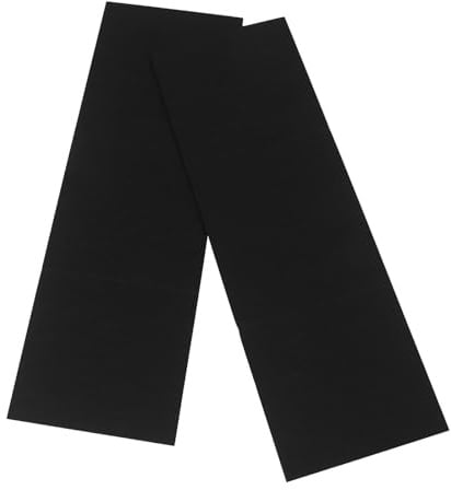 HONITANO Dartscheiben Filzwandschutz 2 Stück 90x30x1cm Schwarz | Filz für Wand und Dartboard, Abnehmbare Kleberückseite, Befestigungszubehör Inklusive