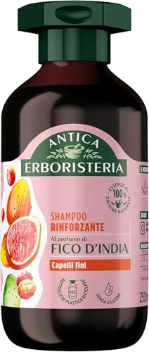 Antica Erboristeria - Shampoo Rinforzante al Fico d'India per Capelli Fini, Formula Vegan Senza Siliconi, 250ml (Confezione da 5)