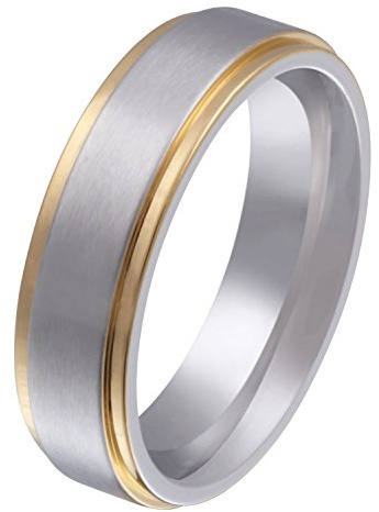 Juwelier Schönschmied - Herren Freundschaftsring Partnerring Ehering Macianos Edelstahl 50 (15.9) 112Hac
