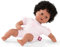 Götz 1920835 Muffin to Dress Puppe - 33 cm große Babypuppe mit braunen Schlafaugen, Schwarze Haare und Weichkörper - ab 18 Monaten