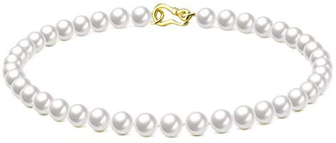 McPearl Original Perlenkette, Perlencollier GG. Top Qualität aus Deutschland. (60, 8.0mm)