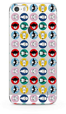 ERT GROUP mobile phone case for Apple Iphone 5/5S/SE original and officially Licensed Disney pattern Mickey & Friends 002 optimally adapted to the shape of the mobile phone, partially transparent