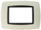 Placca Bombe Da 3 Moduli 3 Posti, Compatibile Con Bticino Living (Sabbia)