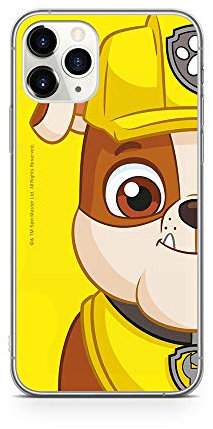 ERT GROUP Original and officially licensed Paw Patrol case for iPhone 11 PRO, optimal for the shape of the smartphone, Protective Silicone Case Yellow
