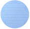 Circle Shower Mat,Round Non-slip Bathroom Mat With Suction Cup Smooth Surface,Comfortable Massage Function,Children's Blue Shower Mat, With Drain Hole Machine Washable