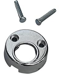 KIT COPERCHIETTO CROMATO PER SERRATURA CON RIBATTINI VESPA 50-125 - APE TM P 50